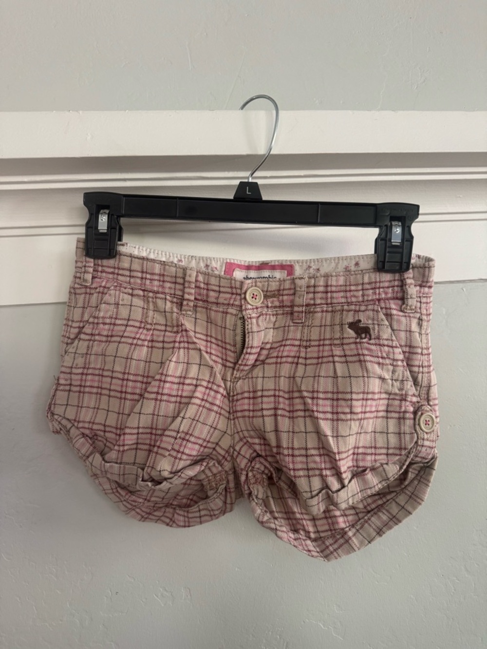 Plaid Pink Vintage Abercrombie Shorts